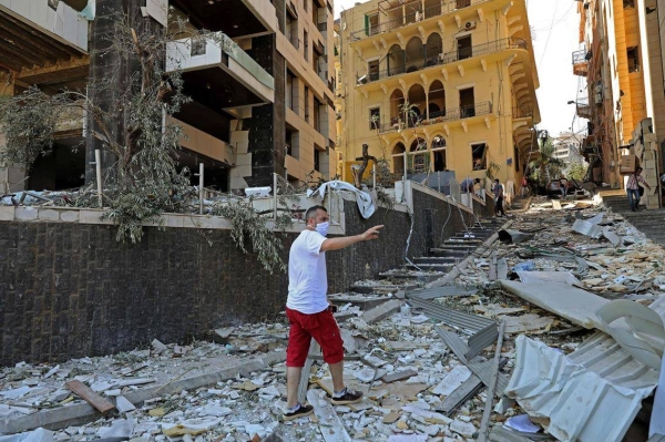 Some of the damage seen after the Aug. 4 Beirut explosion. — File photo
