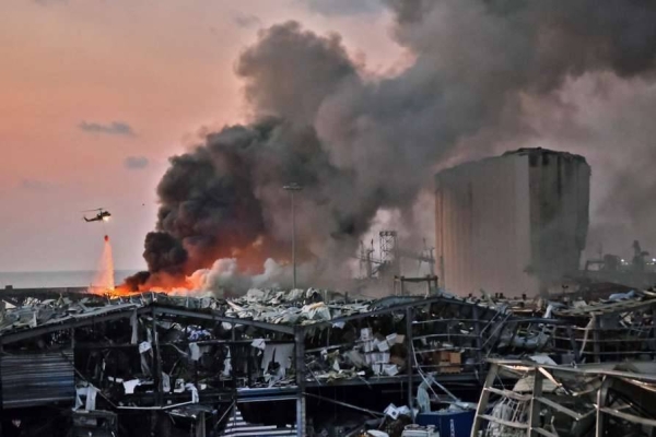 The find comes almost exactly a month after nearly 3,000 tons of ammonium nitrate stored at Beirut’s port for six years detonated, killing at least 191 people killed and injuring more than 6,000 people. The blast left nearly 300,000 people homeless and caused damage worth billions of dollars. Couretsy photo
