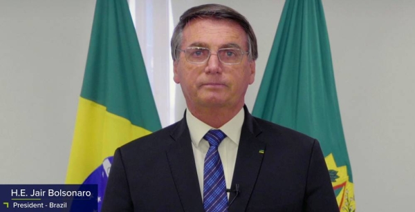 Brazil President Jair Bolsonaro speaks at the Global Manufacturing and Industrialisation Summit (#GMIS2020)