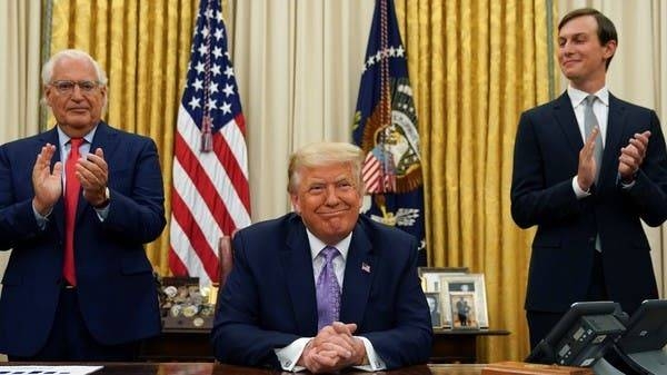 US President Donald Trump announces a peace deal between Israel and the UAE from the Oval Office of the White House in Washington on Aug. 13. — Courtesy photo
