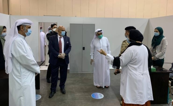 Bahrain’s National Taskforce for Combating Coronavirus (COVID-19) is overseeing the trial of the potential vaccine at the Bahrain International Exhibition and Convention Centre (BIECC), as part of its efforts to limit the spread of the pandemic. — BNA photo
