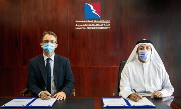Saud Salim Al Mazrouei, director of Hamriyah Free Zone Authority, and Lamprell’s Company Secretary and General Counsel Alex Ridout signed the agreement during a ceremony held at the premises of HFZA in the presence of a number of senior officials and directors from both sides.
