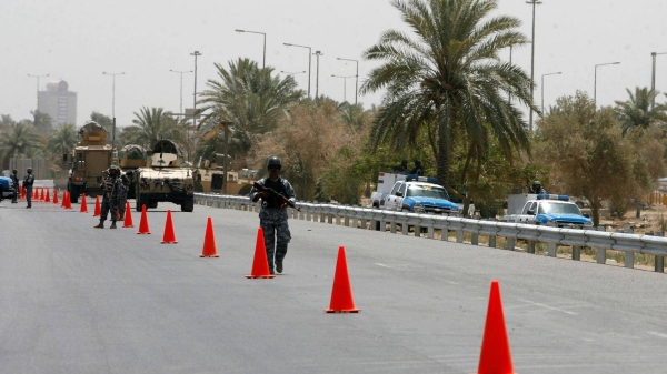 The blast happened on airport road in Baghdad. — Courtesy photo

