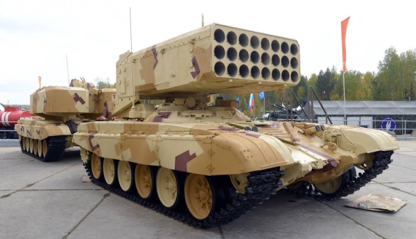 Rosoboronexport (part of the Rostec State Corporation) built tanks and vehicles.