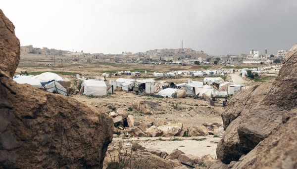 Tents and makeshift shelters at an IDP camp in Yemen. Years of conflict has left millions at crisis levels of hunger, with some facing starvation due to COVID. — courtesy UNICEF/Alessio Romenzi