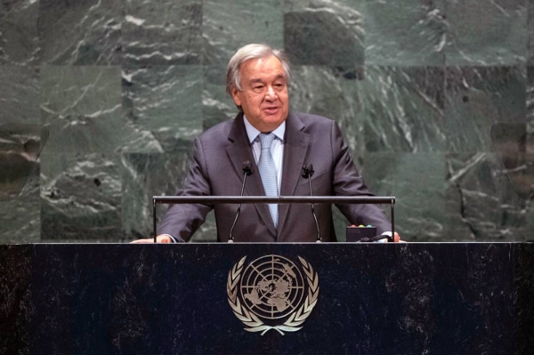 
UN Secretary-General António Guterres addresses the General Debate of the 75th session of the UN General Assembly. — courtrsy UN Photo/Eskinder Debebe