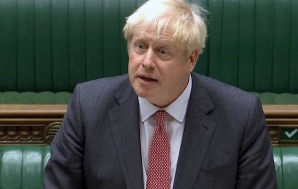 British Prime Minister Boris Johnson in Parliament in this file photo. A controversial Brexit bill that could override parts of the Withdrawal Agreement signed with the EU has passed its latest stage in the UK's House of Commons after a compromise was struck with Conservative MPs.