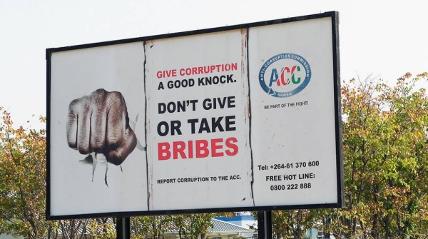 Anti-corruption sign in Namibia. — courtesy World Bank/Philip Schuler