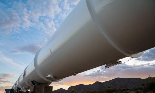 Virgin Hyperloop develops test site in Nevada.