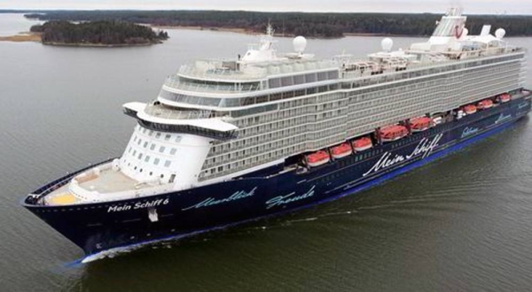 FIle photo of the ship, Mein Schiff 6, flying the Maltese flag and operating for the Anglo-German tourism giant TUI.