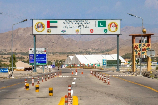 The road connects nine cities and six villages and will be used by more than 627,000 people. Its width spans 9.3 meters and includes a tunnel and nine intersecting bridges and a drainage system to protect against torrential waters. — WAM photos