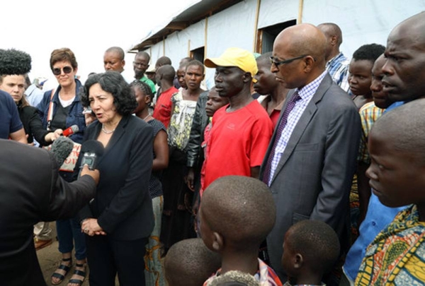 Female peacekeepers from Tanzania interact with women and children in Beni, DRC. — courtesy TANZBATT 7/Ibrahim Mayambua