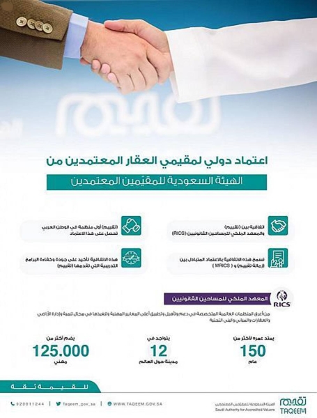 TAQEEM, RICS mutual designation agreement approved