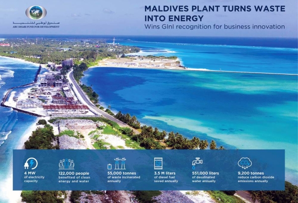ADFD-funded renewable energy project in Maldives receives global recognition for innovation