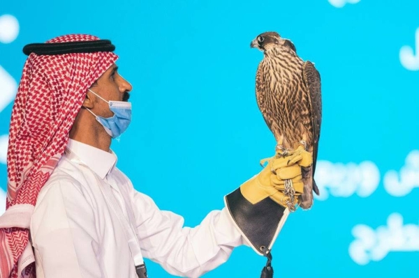 The Saudi Falcons Club (SFC) has organized the falcon auction, the first of its kind in the Kingdom, at the King Abdulaziz Festival grounds in Mulham, north of Riyadh.