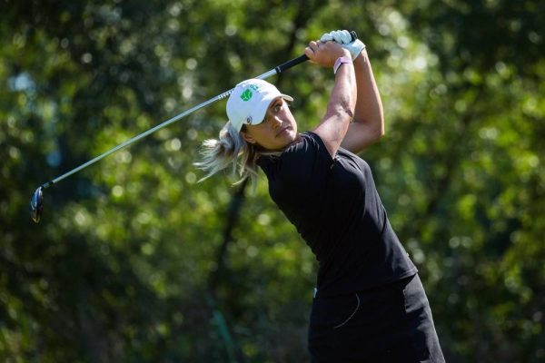 Diksha Dagar of India during a practice round of Ladies European Tour 2020. Investec South African Women's Open. Westlake Golf Club, Westlake, Cape Town, South Africa. — courtesy Tristan Jones