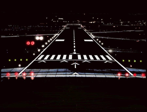 The General Authority of Civil Aviation (GACA) participated in the International Day of Air Traffic Controllers, which falls on the October 20 (Tuesday) of each year. Seen is a Kingdom airport runway at  night with the latest navigational systems.