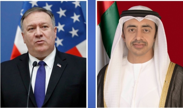 Foreign Minister of the United Arab Emirates Sheikh Abdullah bin Zayed Al Nahyan and the US Secretary of State Michael Pompeo reiterated on Tuesday their commitment to further develop bilateral ties and solidify the close partnership between the two countries through a new strategic dialogue initiative. — WAM