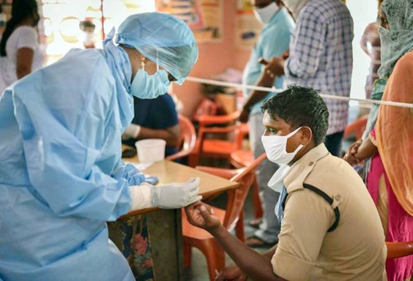 India has recorded 54,044 new coronavirus infections, taking its tally to 7.65 million, Health Ministry data showed on Wednesday. 