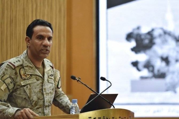 The Arab coalition’s spokesman Col. Turki Al-Maliki.