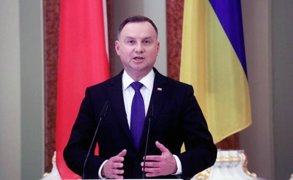 Polish President Andrzej Duda has tested positive for coronavirus but is feeling good.