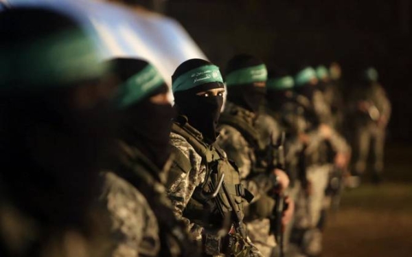 File Photo of Palestinian members of the Ezzedine al-Qassam Brigades, the armed wing of the Hamas movement, take part in a gathering on January 31, 2016. — AFP