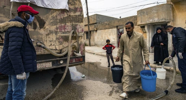 The UN Children's Fund, UNICEF has continued to delivered water to conflict-affected areas of Syria during the pandemic. — courtesy UNICEF/Delil Souleiman