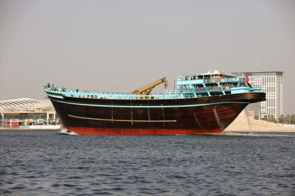 Named ‘Obaid’, the largest wooden Arabic dhow in the world was verified by Guinness World Records on Wednesday.