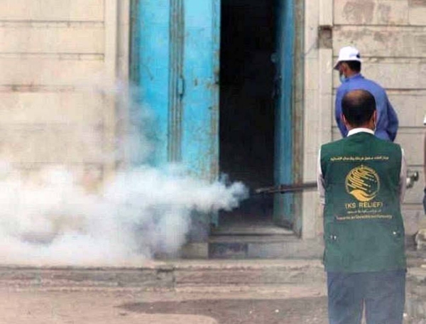 WHO, in partnership with KSrelief, conducted in Aden area-wise fog spraying and launched a health awareness campaign to curb dengue fever.