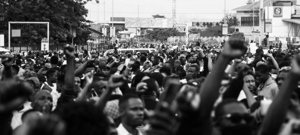 Nigerians protest in Lagos over the now-disbanded and discredited police unit, known as the Special Anti-Robbery Squad, or SARS. — courtesy Unsplash/Nengi Nelson