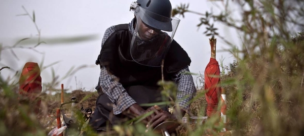 A deminer is undergoing training in the Democratic Republic of the Congo in this file picture. — Courtesy photos