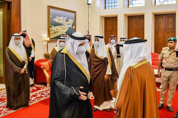 Prince Mansour Bin Miteb, minister of state, member of the Cabinet and advisor to the Custodian of the Two Holy Mosques, conveyed the condolences of the Saudi leadership to the Bahraini King.
