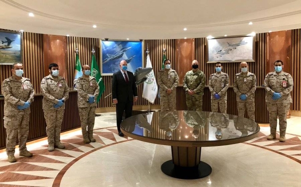  US Assistant Secretary of State for Political-Military Affairs R. Clarke Cooper held key talks with the leadership of the Royal Saudi Air Force on Tuesday on the first day of his two-day visit to Saudi Arabia. — Courtesy photo
