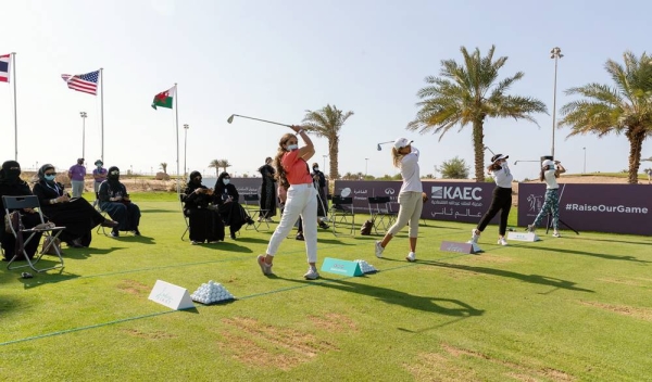 Golf Saudi CEO Majed Al Sorour (second right) is behind the scheme