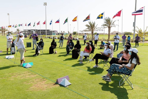 Golf Saudi CEO Majed Al Sorour (second right) is behind the scheme