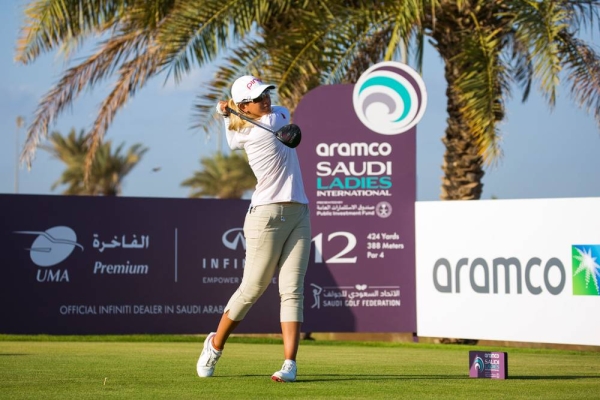 Golf Saudi CEO Majed Al Sorour (second right) is behind the scheme