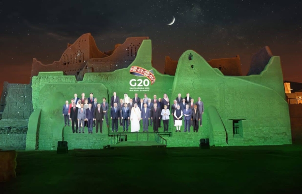 The summit will be chaired by Custodian of the Two Holy Mosques King Salman and attended by heads of state of G20 members and guest countries as well as heads of international organizations.
