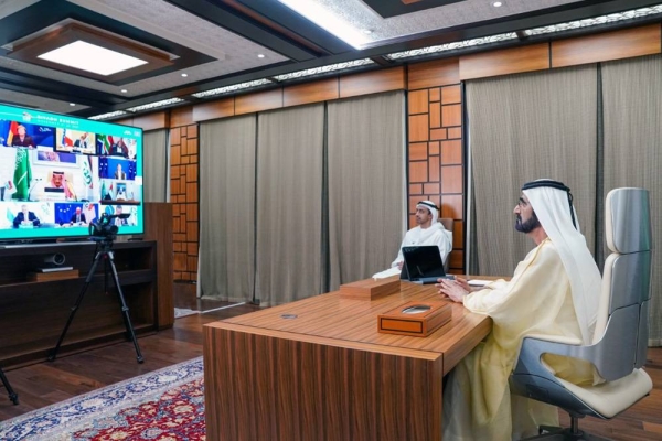 Sheikh Mohammed Bin Rashid Al Maktoum, vice president, prime minister and ruler of Dubai, participated in the concluding session of the G20 Riyadh Summit.