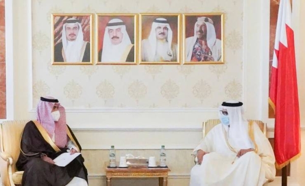 Bahrain’s Foreign Minister Dr. Abdullatif Al-Zayani received here on Monday Saudi Arabia’s Ambassador to Bahrain Prince Sultan Bin Ahmed. — BNA photo