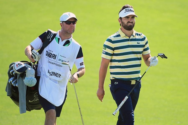 Andy Sullivan of England plays his tee shot on the ninth hole during Day One of the Golf in Dubai Championship at Jumeirah Golf Estates on Wednesday in Dubai, United Arab Emirates. — courtesy photo by Ross Kinnaird/Getty Images)