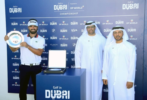 (L-R) Antoine Rozner, Ahmad Al Haddad, COO Jebel Ali Free Zone, and Abdulla Bin Damithan, CCO DP World UAE region.