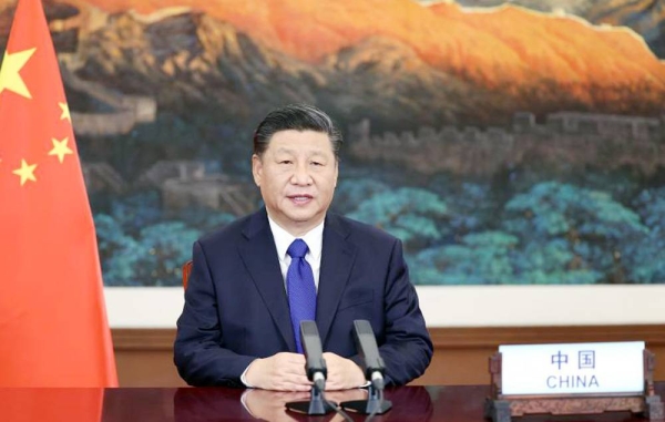 Chinese President Xi Jinping addresses the Climate Ambition Summit via video link on Dec. 12, 2020. — courtesy Xinhua