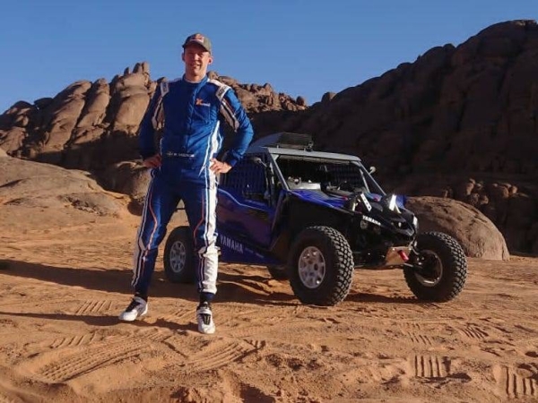 Stephane Peterhansel & Edouard Boulanger racing at the Hail Baja 1, Saudi Arabia on Dec. 9, 2020. — courtesy Marian Chytka/Red Bull Content Pool.