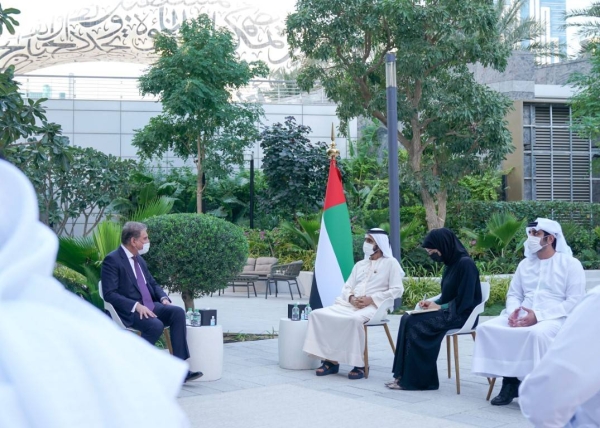  Ruler of Dubai Sheikh Mohammed bin Rashid Al Maktoum, who is also the UAE's vice president and prime minister, on Thursday received Pakistan’s Minister of Foreign Affairs Shah Mahmood Qureshi. — WAM photos