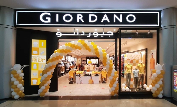 Giordano has opened its flagship store at the Al Qasr Mall in Riyadh, Saudia Arabia.