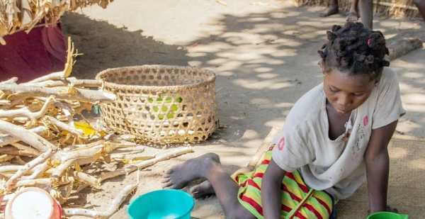 The parents of this 10-year old girl at Metuge refugee camp in Cabo Delgado were killed by insurgents. — courtesy UNICEF/Mauricio Bisol