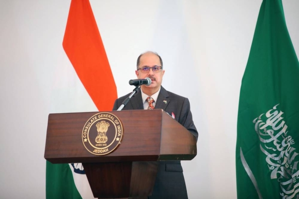 Indian Ambassador Dr. Ausaf Sayeed along with the office-bearers of the Indo-Saudi Medical Forum Jeddah chapter on Friday.
