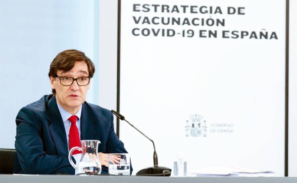 Spain's Health Minister Salvador Illa said Madrid will set up a registry of its citizens who refuse to be vaccinated against the coronavirus, and share the results with the European Union.