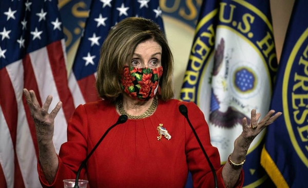 House Speaker Nancy Pelosi said after the vote that the House had done its part to ensure the NDAA becomes law “despite the president’s dangerous sabotage efforts.”