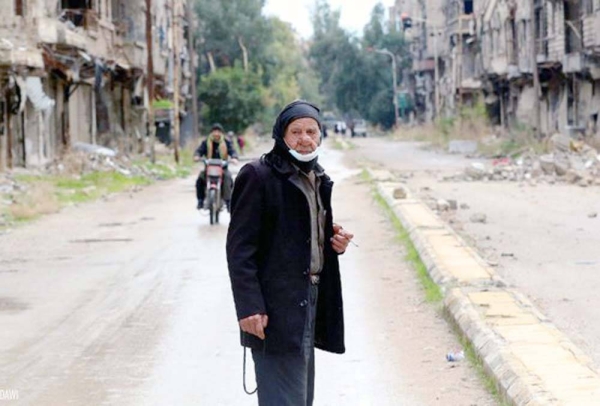 File photo shows a young child walks through the streets in Aleppo, Syria. — courtesy UNICEF/Grove Hermansen